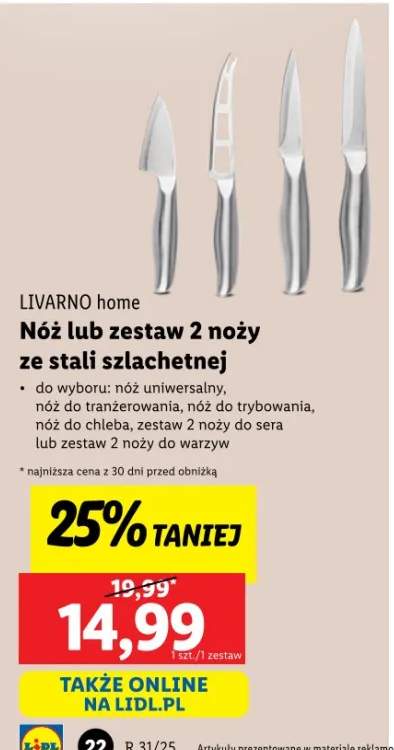 zestaw noży