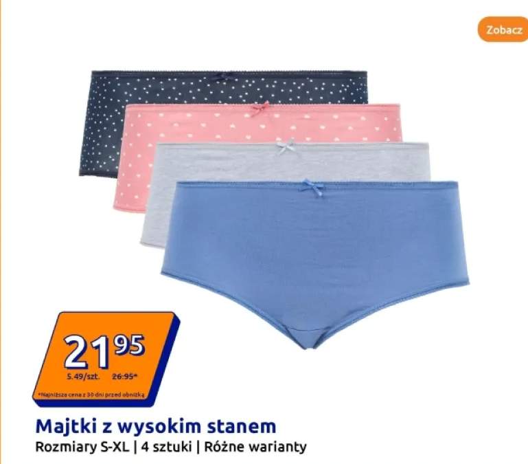 majtki z wysokim stanem
