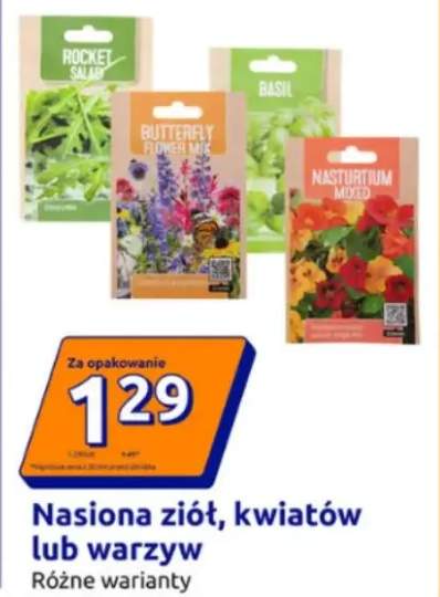 Nasiona ziół, kwiatów lub warzyw różne warianty