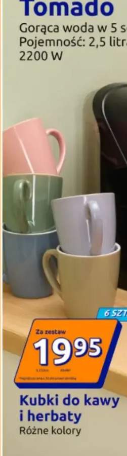 Kubki do kawy i herbaty, różne kolory