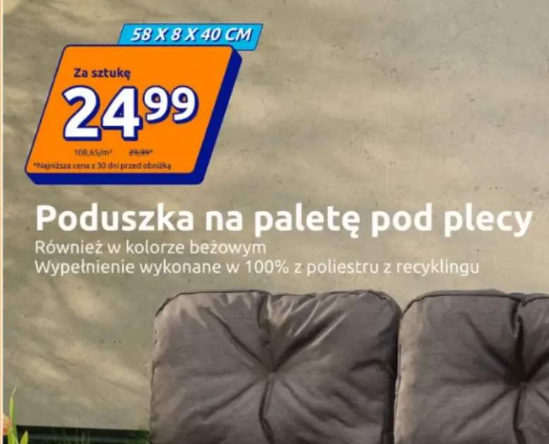 Poduszka na paletę pod plecy