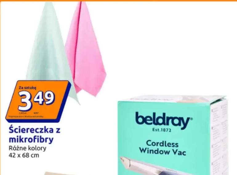 Ściereczka z mikrofibry różne kolory