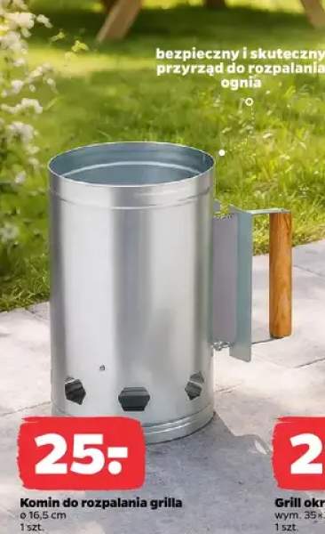 komin do rozpalania grilla