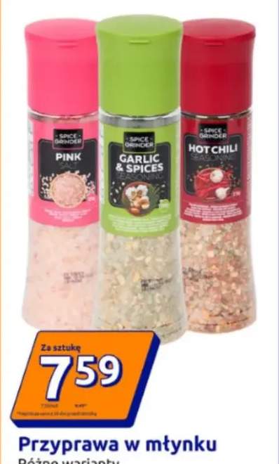 Przyprawa w młynku różne warianty
