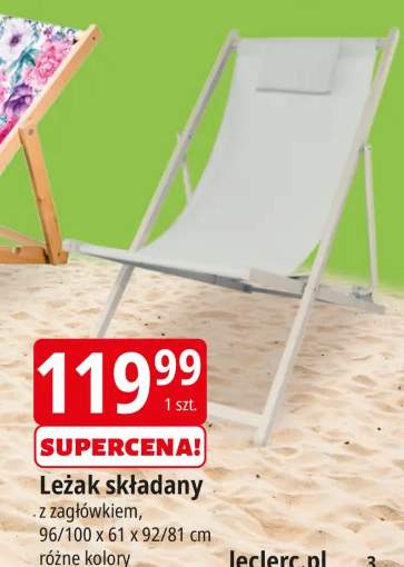 leżak składany
