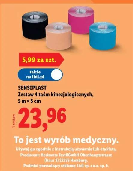 taśma kinezjologiczna