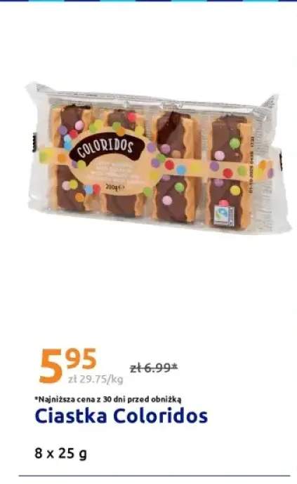 Ciastka Coloridos 8-pak 25g