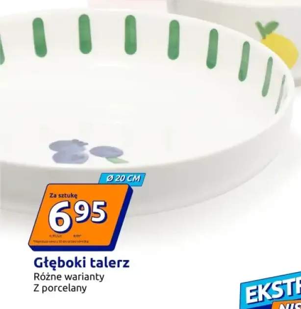 Głęboki talerz z porcelany Ø 20cm