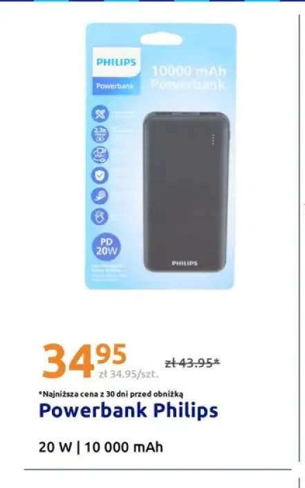 Powerbank Philips 20W 10000mAh