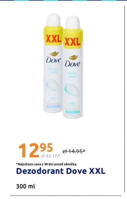 Dezodorant Dove XXL fresh care