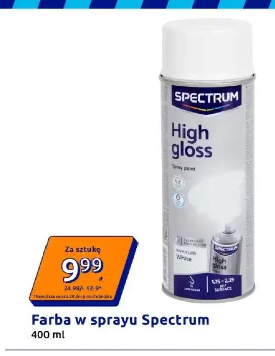 Farba w sprayu Spectrum High gloss