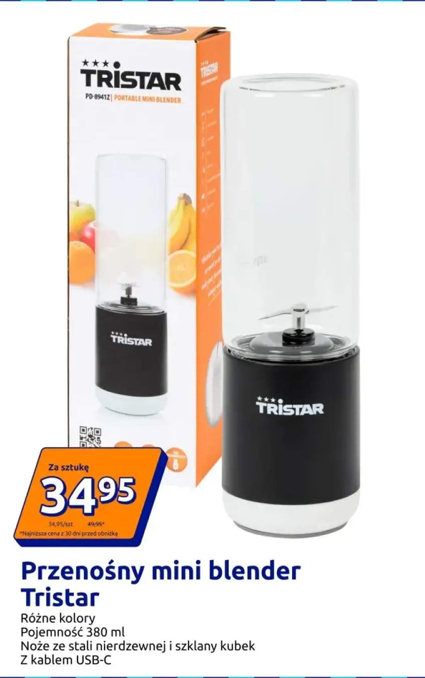 Przenośny mini blender Tristar 380ml