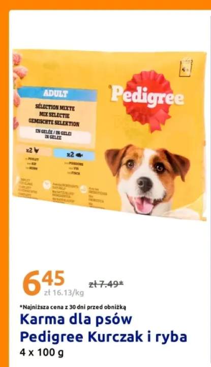 Karma dla psów Pedigree Kurczak i ryba 4-pak 100 g