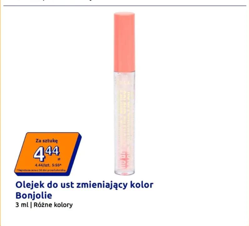 Olejek do ust zmieniający kolor Bonjolie