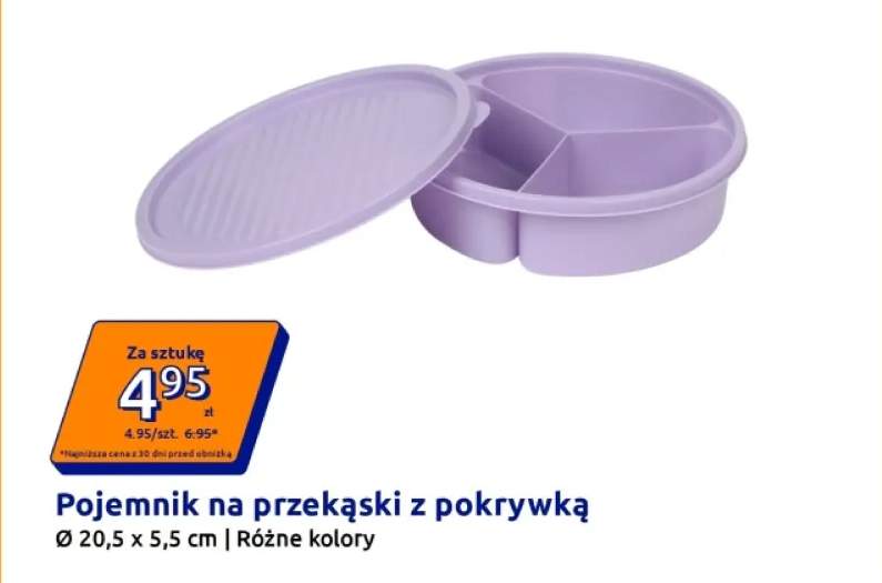 Pojemnik na przekąski z pokrywką