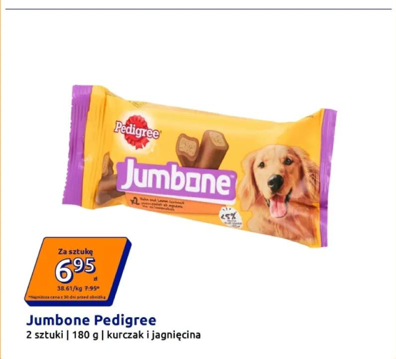 Karma dla psów Jumbone Pedigree kurczak i jagnięcina