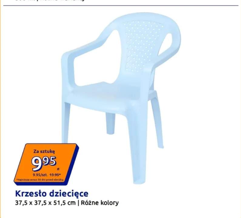 Krzesło dziecięce 37,5x37,5x51,5 cm