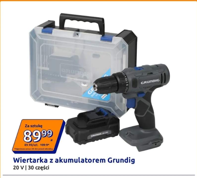Wiertarka z akumulatorem Grundig