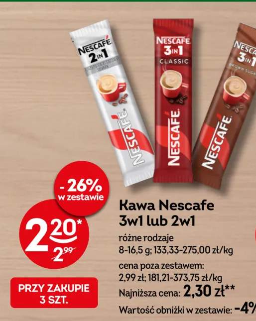 kawa w saszetkach