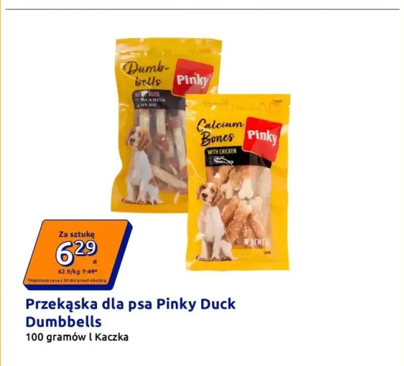 Przekąska dla psa Pinky Calcium Bones z kurczakiem +1 wariant