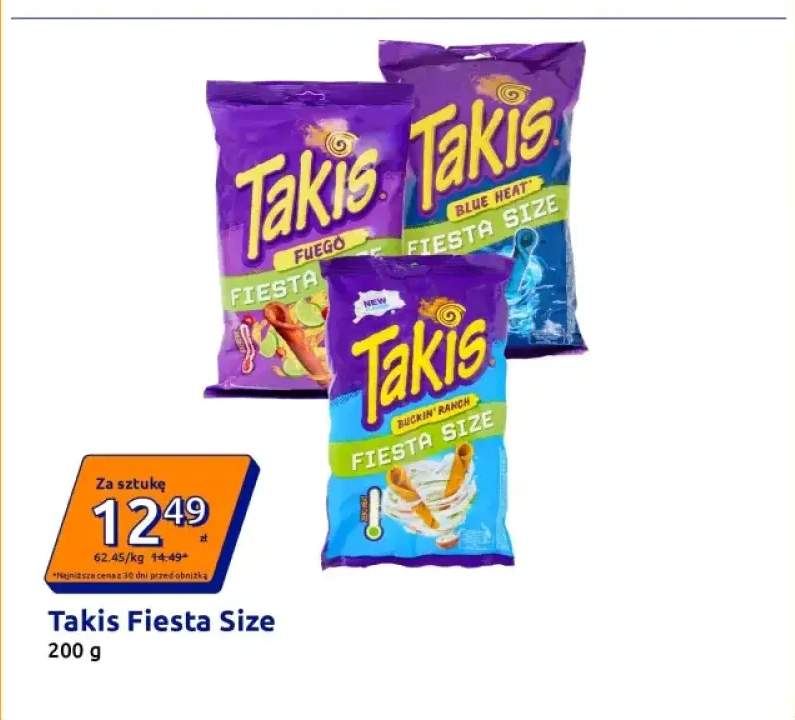 Chipsy kukurydziane Takis Buckin' Ranch Fiesta Size +2 warianty