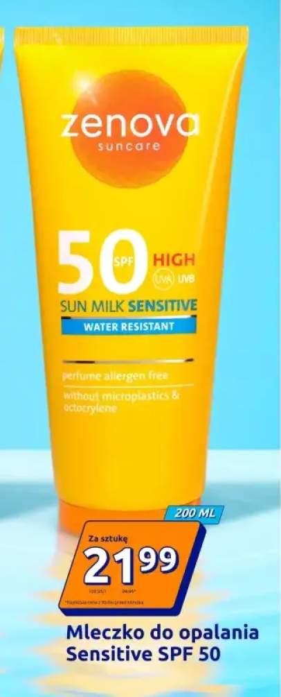 Mleczko do opalania Zenova Sensitive SPF 50