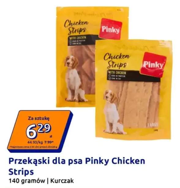 Przekąski dla psa Pinky Chicken Strips kurczak