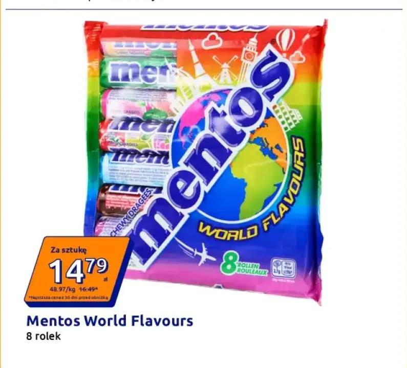 Cukierki Mentos World Flavours 8-pak