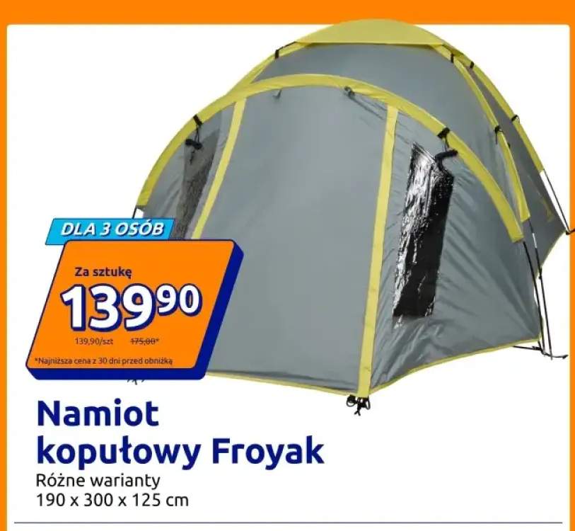 Namiot kopułowy Froyak