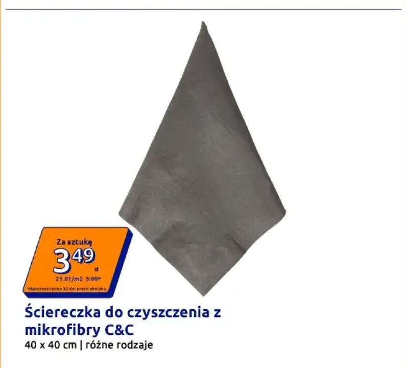 Ściereczka do czyszczenia z mikrofibry C&C 40x40 cm
