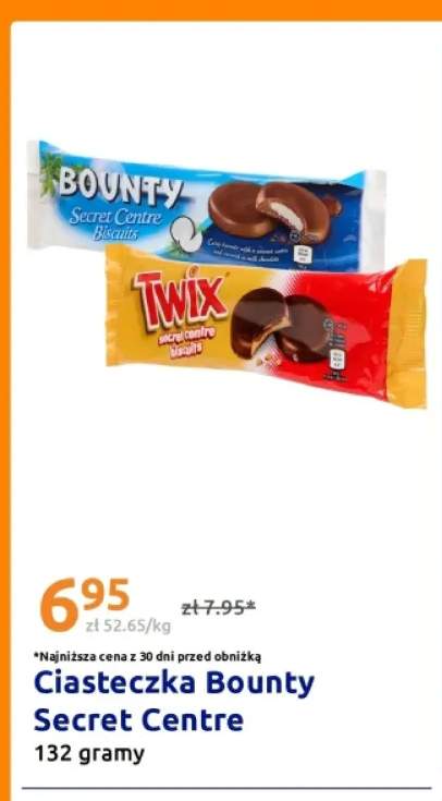 Ciasteczka Bounty Secret Centre +1 wariant