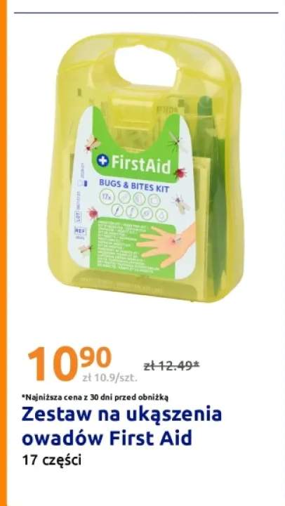 Zestaw na ukąszenia owadów First Aid
