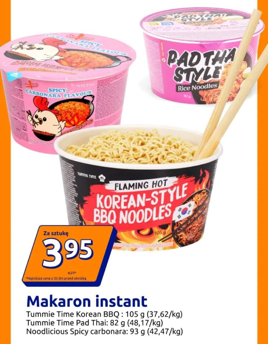 Makaron instant Noodlicious Spicy carbonara +2 warianty