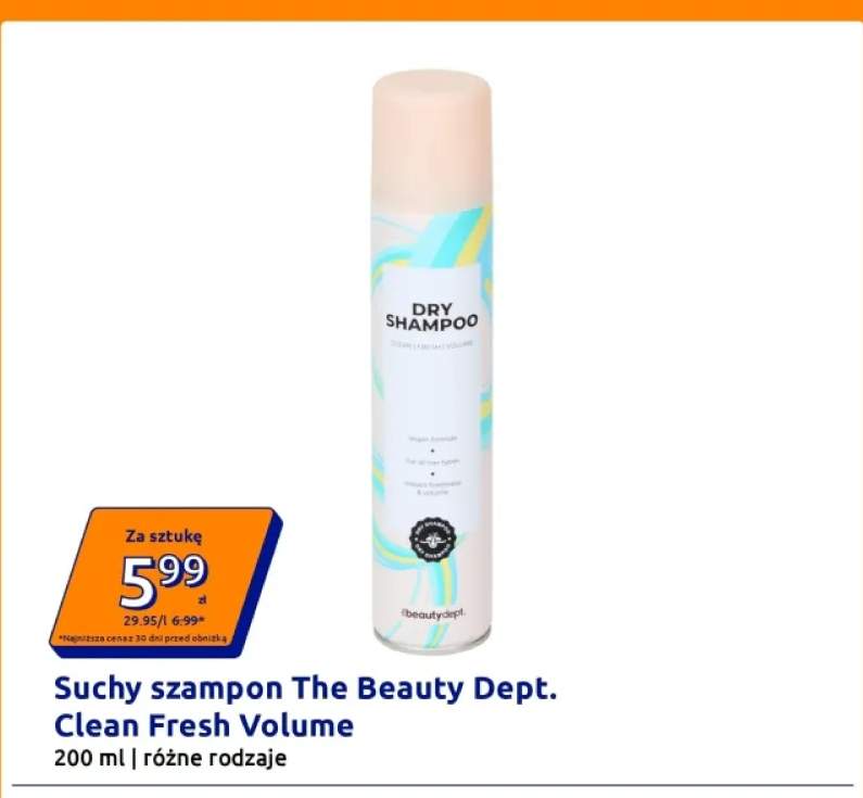 Suchy szampon The Beauty Dept. Clean Fresh Volume