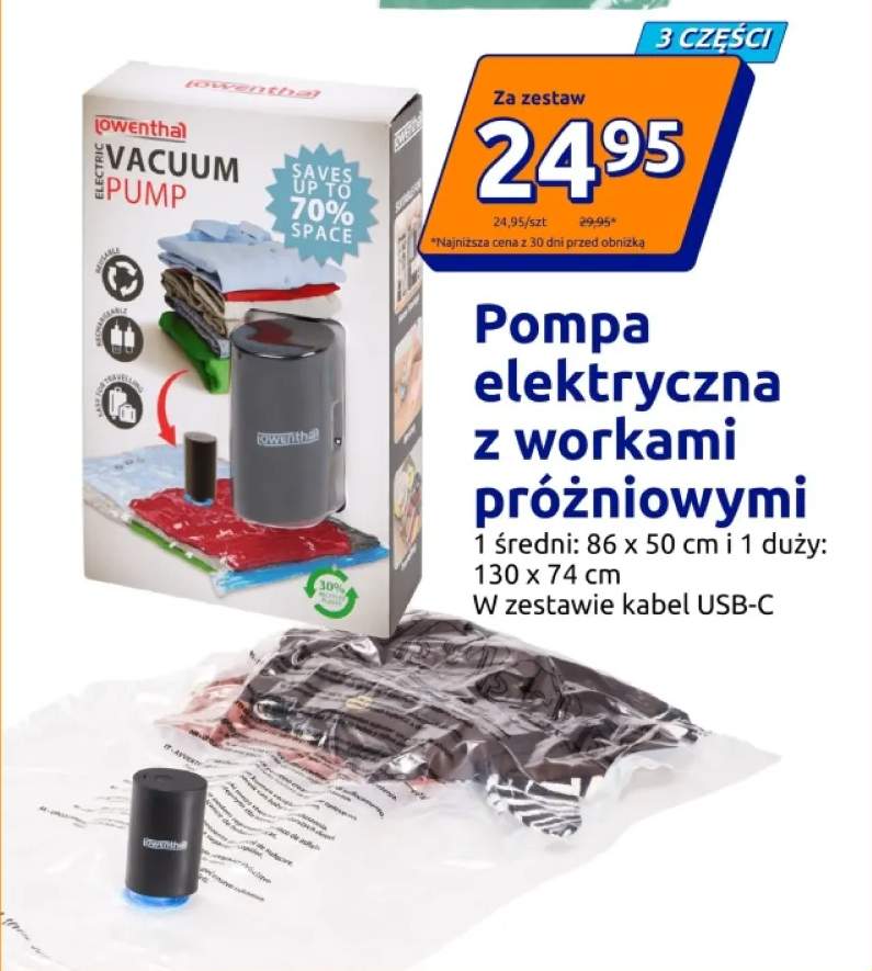 Pompa elektryczna z workami próżniowymi Lowenthal