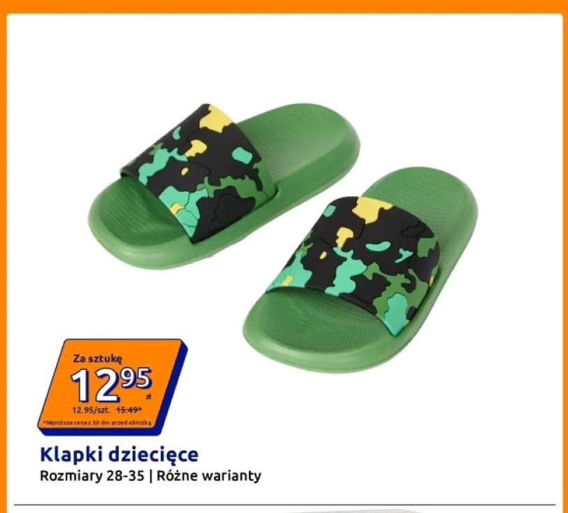 Klapki dziecięce