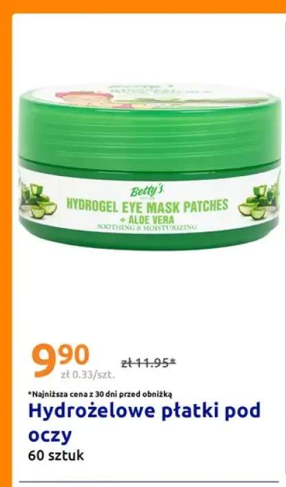 Hydrożelowe płatki pod oczy Betty's