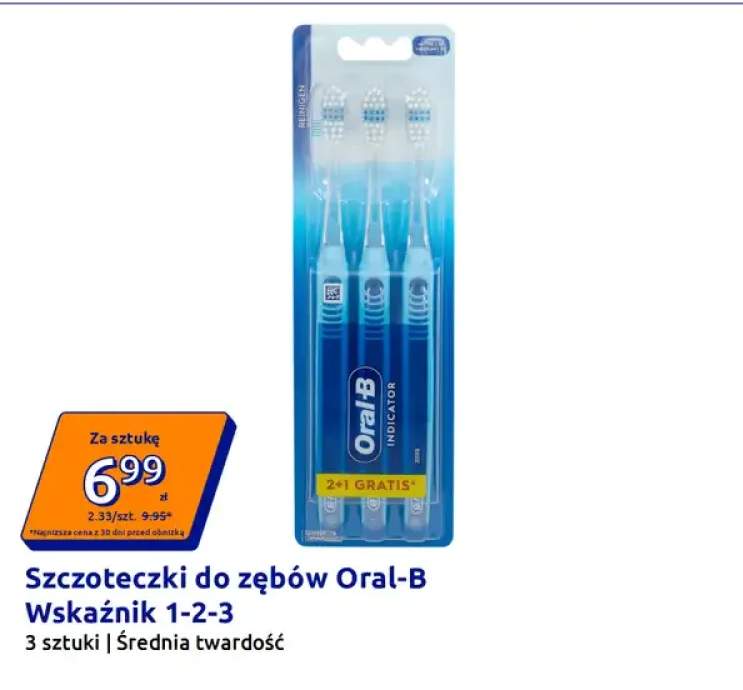 Szczoteczki do zębów Oral-B Wskaźnik 1-2-3
