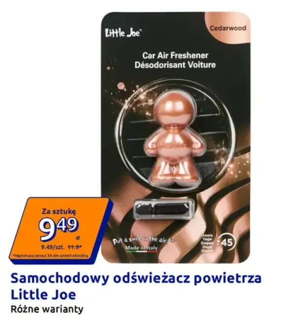 Samochodowy odświeżacz powietrza Little Joe Cedarwood