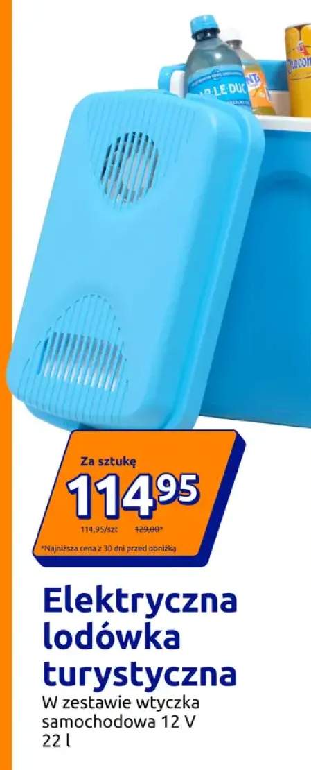 Elektryczna lodówka turystyczna 22 l