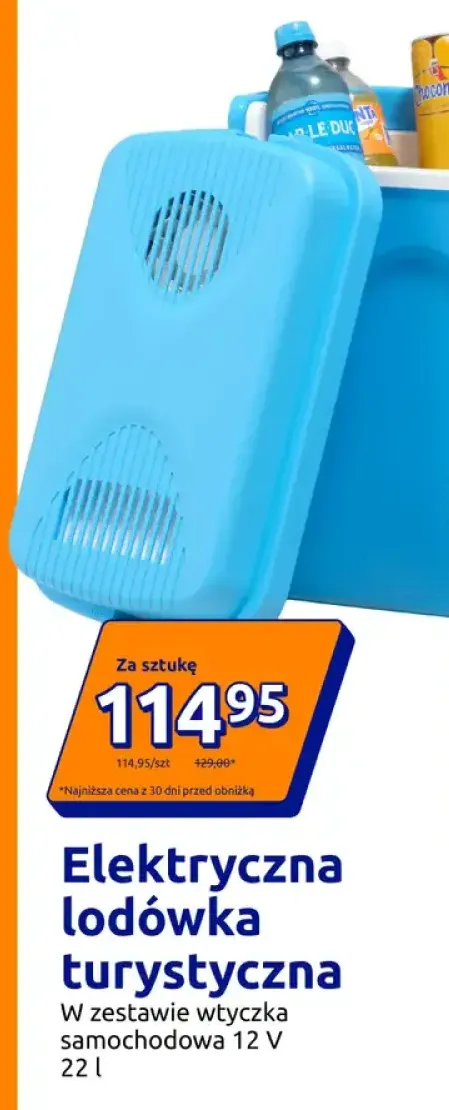 Elektryczna lodówka turystyczna 22 l