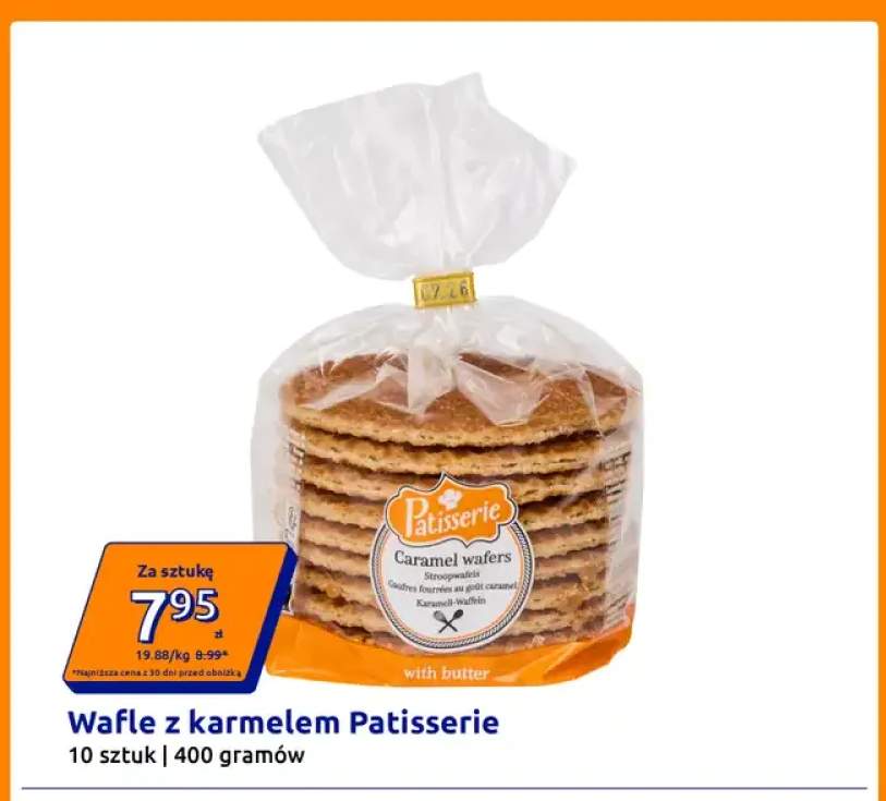 Wafle z karmelem Patisserie