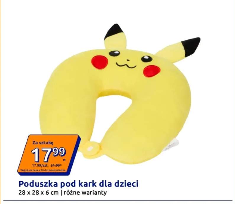 Poduszka pod kark dla dzieci Pokémon