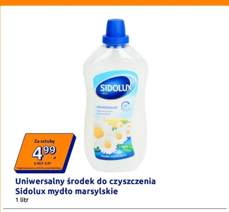 Uniwersalny środek do czyszczenia Sidolux mydło marsylskie