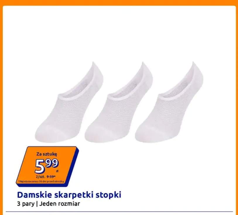Damskie skarpetki stopki