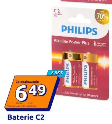 Baterie C Philips Alkaline Power Plus 2-pak