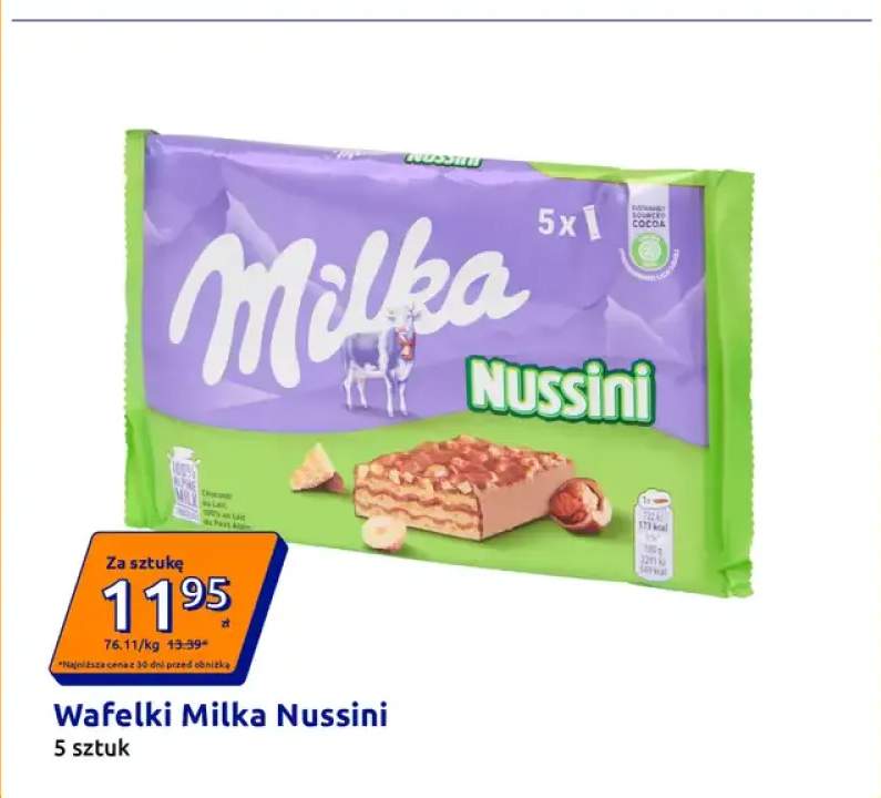 Wafelki Milka Nussini 5-pak