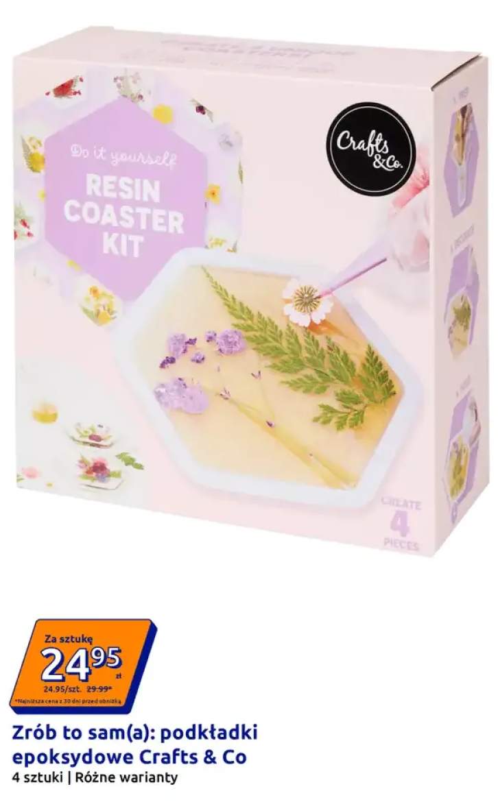Zestaw do robienia podkładek epoksydowych Crafts & Co