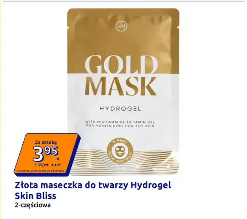 Złota maseczka do twarzy Hydrogel Skin Bliss