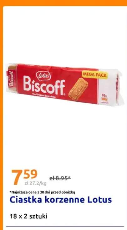 Ciastka korzenne Lotus Biscoff 18-pak